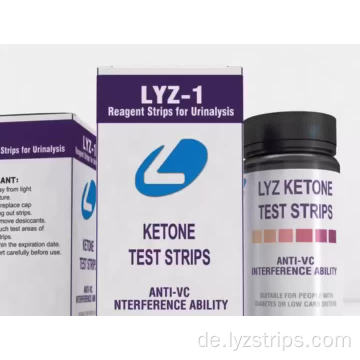 ketogener kohlenhydratarmer Diät-Test Keto-Urinstreifen